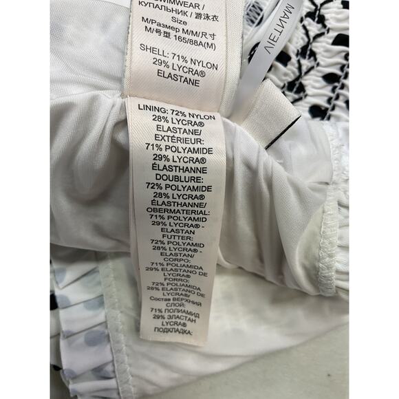 Tory Burch Black Polka Dot 'Costa' Top Size M - Picture 5 of 5